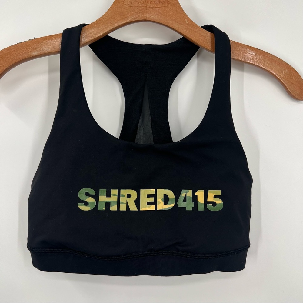 Lululemon Shred415 Black Camo Invigorate Sports Bra